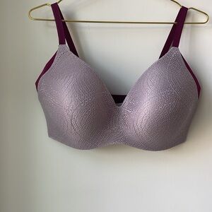 knix Lace WingWoman Contour Bra in Nirvana 3 Hook No Wire Adjustable Size 8